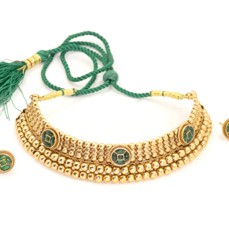 Maharashtrian Premium Bridal Choker Necklace Set
