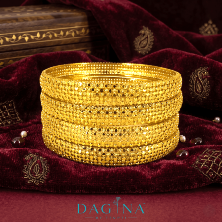 Ethnic Gold-Plated Bangles