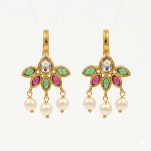 Maharashtrian Floral Bugadi Earrings