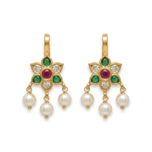 Maharashtrian flower Bugadi Earrings
